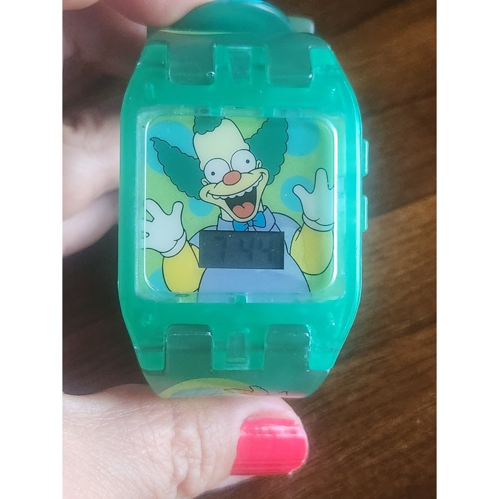 Krusty The Clown 2002 The Simpsons Burger King Watch Y2K. Works! Talks - Picture 3 of 11